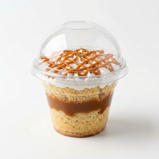 Bolo no Pote de Massa Tradicional com Doce de Leite