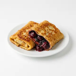 Млинці з вишнею та маком смажені 3шт (250г)