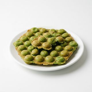 Egg waffle matcha