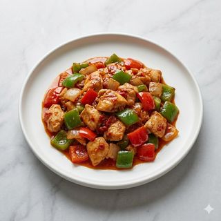 Pollo Con Salsa De Chili Y Judías Negras