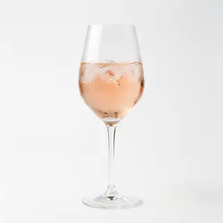 Vino rosè calice