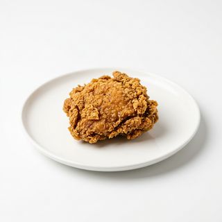 Pieza de pollo frito