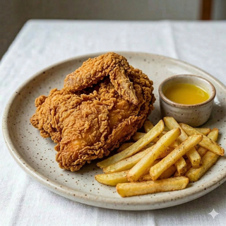 Plato Combinado De Pollo Frito