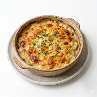 Patatas Con Queso Gratinado