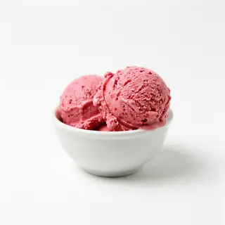 Helado de frambuesa