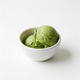 Helado de té verde