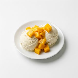 F Gelato vaniglia con mango