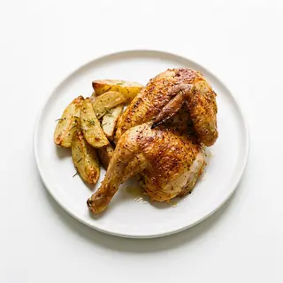 1/2 Pollo Asado Con Patatas