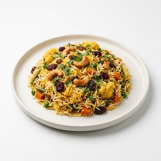 74 - Vegetable shahi briyani with dry fruits