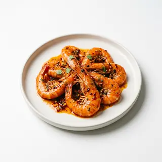 750. Langostinos picante