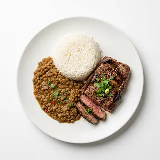 Arroz Con Menestra Y Carne