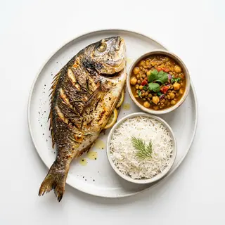Arroz Con Menestra Y Dorada Xxl