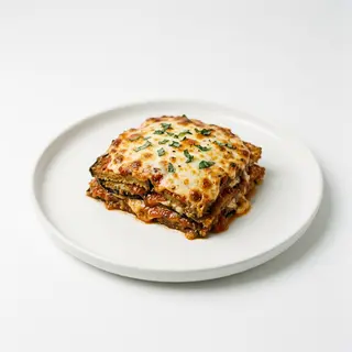 Berenjenas parmesano gratinado con mozarella