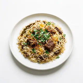 Biryani de ternera