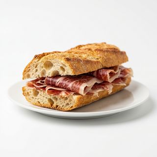Bocadillo Frío De Jamón Del País