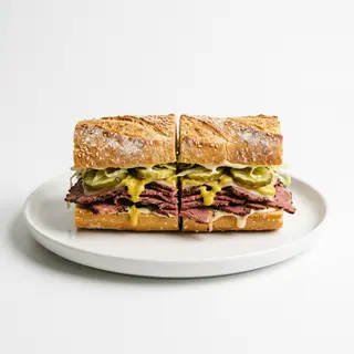 Bocadillo Pastrami Con Mostaza