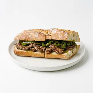 Bocadillo Pepito De Ternera Con Pimientos