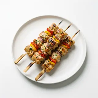 Brochetas de pollo