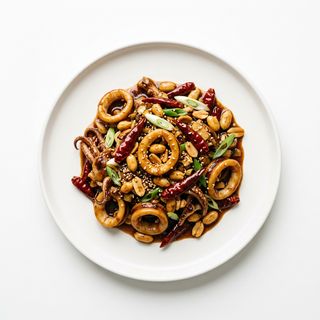 Calamares Picantes Al Estilo Kung Pao