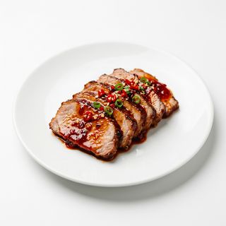 Cerdo con Salsa de Guindillas