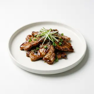 Cerdo con salsa de ostras