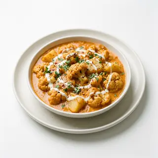Coliflor y Patata Makhan