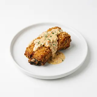70 Costilla Frita Con Salsa Marisco