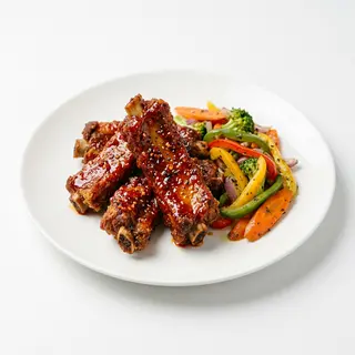 71A Costilla Frita Con Salsa Picante