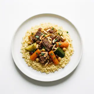 Couscous De Ternera, Verduras, Frutos Secos
