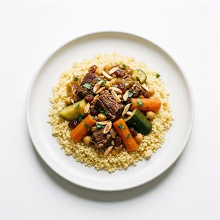 Couscous De Ternera, Verduras, Frutos Secos