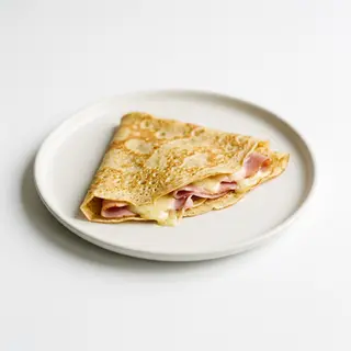 Crep con queso y jamón dulce