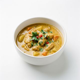 Curry Con Salsa De Coco Y Nata