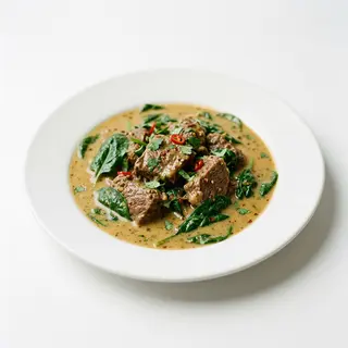 Curry Con Ternera Y Espinacas