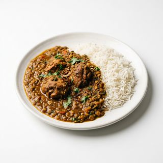 Dhanshak Dishes (fairly Hot) Pollo