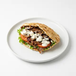 Döner kebab con queso de cabra
