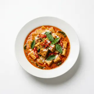 Dow fu al curry rojo