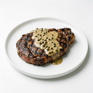 Entrecot A La Pimienta Verde A La Brasa