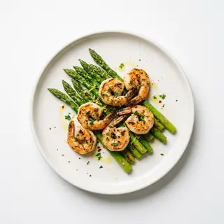 Espàrrecs amb Gambes