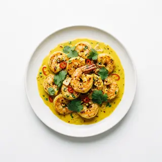 Gamba Con Curry Y Ajo 