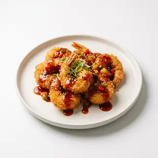 39 Gambas Rebozadas Agridulce