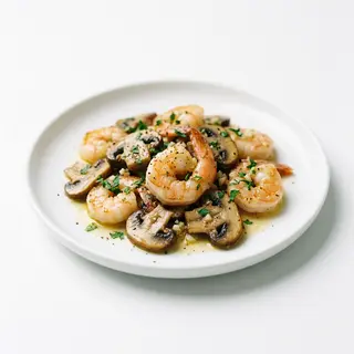 Gambas Y Champiñón