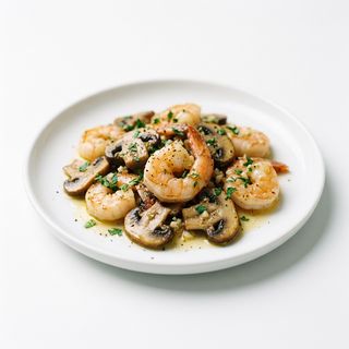 Gambas Y Champiñón