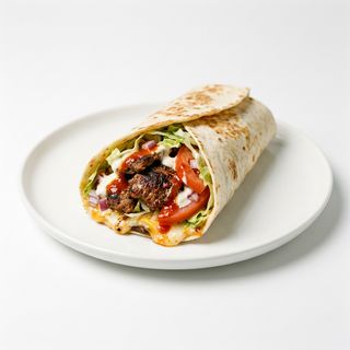 Kebab Con Queso Y Ternera