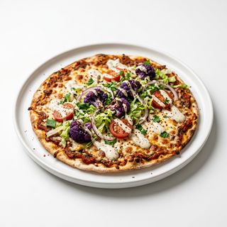 Lahmacun Vegetal Con Queso