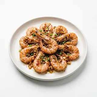 Langostinos Con Ajo Al Tai Pan De La Casa