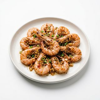 Langostinos Con Ajo Al Tai Pan De La Casa