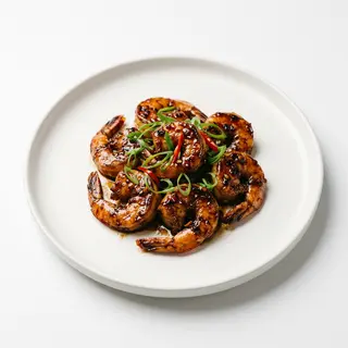 Langostinos Con Salsa Hong Kong