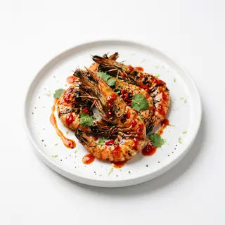 Langostinos Con Salsa Picante