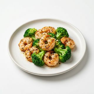 Langostinos con Brócoli