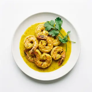 Langostinos Con Salsa Al Curry